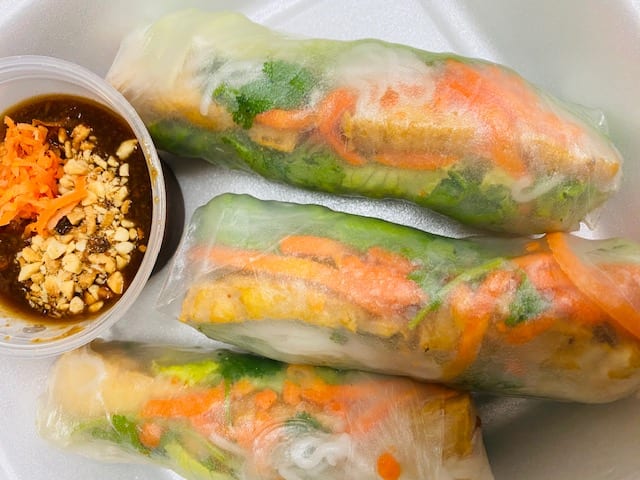 A5. Vegetarian Spring Roll - with Tofu.