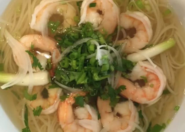 N6. Shrimp Noodle Soup.