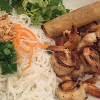 V5. Vermicelli with Grilled Shrimp & Egg Roll