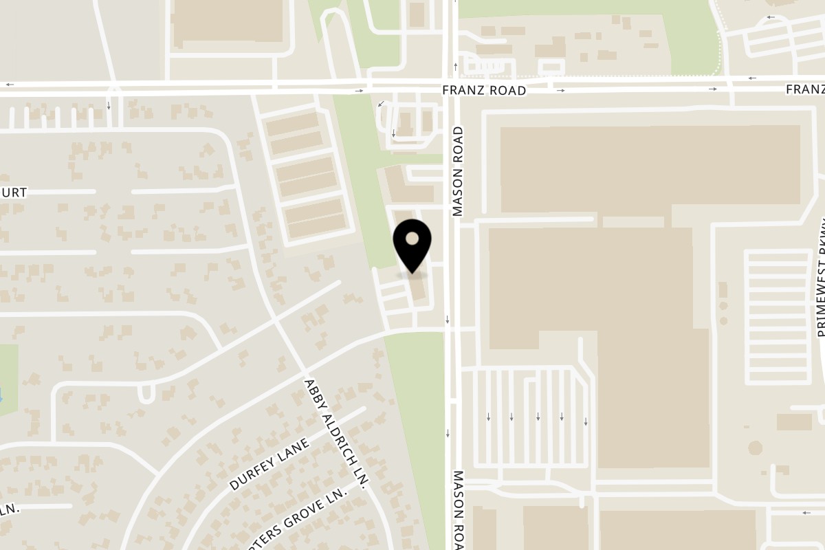 Map showing the location of Pho ChopstiX on 1829 N Mason Rd in Katy
